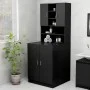Armario de lavadora negro 70,5x25,5x90 cm de vidaXL, Accesorios para lavadoras y secadoras - Ref: Foro24-808387, Precio: 66,3...