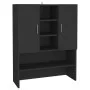 Armario de lavadora negro 70,5x25,5x90 cm de vidaXL, Accesorios para lavadoras y secadoras - Ref: Foro24-808387, Precio: 66,3...