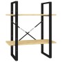 Estantería de 2 niveles madera maciza de pino 60x30x70 cm en Librerías y estanterías | Comprar online en Foru.es
