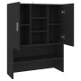 Armario de lavadora negro 70,5x25,5x90 cm de vidaXL, Accesorios para lavadoras y secadoras - Ref: Foro24-808387, Precio: 66,3...