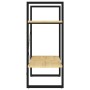 Estantería de 2 niveles madera maciza de pino 60x30x70 cm en Librerías y estanterías | Comprar online en Foru.es