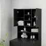 Armario de lavadora negro 70,5x25,5x90 cm de vidaXL, Accesorios para lavadoras y secadoras - Ref: Foro24-808387, Precio: 66,3...