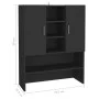 Armario de lavadora negro 70,5x25,5x90 cm de vidaXL, Accesorios para lavadoras y secadoras - Ref: Foro24-808387, Precio: 66,3...