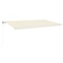 Toldo automático con LED sensor de viento crema 600x350 cm de vidaXL, Toldos - Ref: Foro24-3069052, Precio: 808,22 €, Descuen...