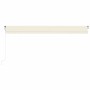 Toldo automático con LED sensor de viento crema 600x350 cm de vidaXL, Toldos - Ref: Foro24-3069052, Precio: 808,22 €, Descuen...