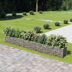 Arriate de gaviones de acero 450x50x50 cm en Macetas y jardineras | Comprar online en Foru.es
