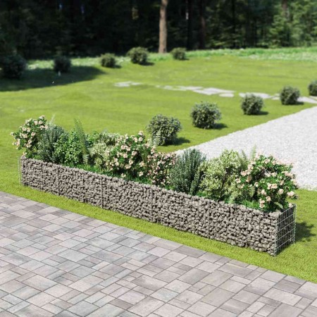 Arriate de gaviones de acero 450x50x50 cm en Macetas y jardineras | Comprar online en Foru.es