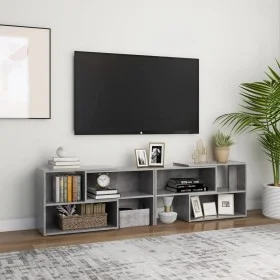 Mueble de TV madera contrachapada gris hormigón 149x30x52 cm de vidaXL, Muebles TV - Ref: Foro24-808363, Precio: 81,20 €, Des...