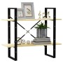 Estantería de 2 niveles madera maciza de pino 80x30x70 cm en Librerías y estanterías | Comprar online en Foru.es