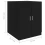 Armario de lavadora negro 71x71,5x91,5 cm de vidaXL, Accesorios para lavadoras y secadoras - Ref: Foro24-808396, Precio: 76,3...