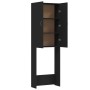 Armario de lavadora negro 64x25,5x190 cm de vidaXL, Accesorios para lavadoras y secadoras - Ref: Foro24-808414, Precio: 94,21...