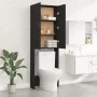 Armario de lavadora negro 64x25,5x190 cm de vidaXL, Accesorios para lavadoras y secadoras - Ref: Foro24-808414, Precio: 92,84...