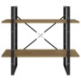Estantería de 2 niveles madera maciza de pino 80x30x70 cm en Librerías y estanterías | Comprar online en Foru.es