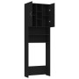 Armario de lavadora negro 64x25,5x190 cm de vidaXL, Accesorios para lavadoras y secadoras - Ref: Foro24-808423, Precio: 89,10...