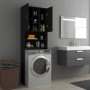 Armario de lavadora negro 64x25,5x190 cm de vidaXL, Accesorios para lavadoras y secadoras - Ref: Foro24-808423, Precio: 89,10...