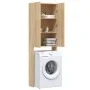 Armario de lavadora color roble Sonoma 64x25,5x190 cm de vidaXL, Accesorios para lavadoras y secadoras - Ref: Foro24-808416, ...