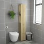 Armario de baño madera contrachapada roble Sonoma 25x26,5x170cm de vidaXL, Muebles de baño - Ref: Foro24-808434, Precio: 87,2...