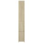 Armario de baño madera contrachapada roble Sonoma 25x26,5x170cm de vidaXL, Muebles de baño - Ref: Foro24-808434, Precio: 87,2...