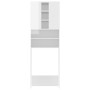 Armario para lavadora blanco brillante 64x25,5x190 cm de vidaXL, Accesorios para lavadoras y secadoras - Ref: Foro24-808428, ...