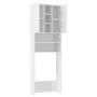 Armario para lavadora blanco brillante 64x25,5x190 cm de vidaXL, Accesorios para lavadoras y secadoras - Ref: Foro24-808428, ...