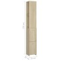 Armario de baño madera contrachapada roble Sonoma 25x26,5x170cm de vidaXL, Muebles de baño - Ref: Foro24-808434, Precio: 87,2...