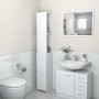Armario de baño madera contrachapada blanco 25x26,5x170 cm de vidaXL, Muebles de baño - Ref: Foro24-808431, Precio: 62,45 €, ...