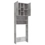 Armario de lavadora gris hormigón 64x25,5x190 cm de vidaXL, Accesorios para lavadoras y secadoras - Ref: Foro24-808426, Preci...