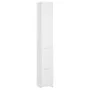 Armario de baño madera contrachapada blanco 25x26,5x170 cm de vidaXL, Muebles de baño - Ref: Foro24-808431, Precio: 61,31 €, ...