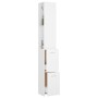 Armario de baño madera contrachapada blanco 25x26,5x170 cm de vidaXL, Muebles de baño - Ref: Foro24-808431, Precio: 62,45 €, ...