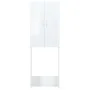 Armario para lavadora blanco brillo 64x25,5x190 cm de vidaXL, Accesorios para lavadoras y secadoras - Ref: Foro24-808419, Pre...