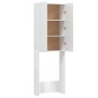 Armario para lavadora blanco brillo 64x25,5x190 cm de vidaXL, Accesorios para lavadoras y secadoras - Ref: Foro24-808419, Pre...