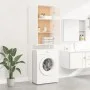 Armario para lavadora blanco brillo 64x25,5x190 cm de vidaXL, Accesorios para lavadoras y secadoras - Ref: Foro24-808419, Pre...