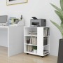 Armario con ruedas de madera contrachapada blanco 60x35x75 cm de vidaXL, Taquillas y armarios de almacenamiento - Ref: Foro24...