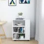 Weißer Sperrholzschrank mit Rollen 60x35x75 cm von vidaXL, Schließfächer und Lagerschränke - Ref: Foro24-808449, Preis: 59,18...