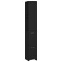 Armario de baño madera contrachapada negro 25x26,5x170 cm de vidaXL, Muebles de baño - Ref: Foro24-808432, Precio: 61,38 €, D...