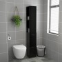 Armario de baño madera contrachapada negro 25x26,5x170 cm de vidaXL, Muebles de baño - Ref: Foro24-808432, Precio: 61,38 €, D...