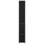 Armario de baño madera contrachapada negro 25x26,5x170 cm de vidaXL, Muebles de baño - Ref: Foro24-808432, Precio: 63,73 €, D...