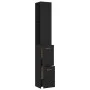 Armario de baño madera contrachapada negro 25x26,5x170 cm de vidaXL, Muebles de baño - Ref: Foro24-808432, Precio: 63,73 €, D...