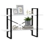 Estantería de 2 niveles madera contrachapada blanco 100x30x70cm en Librerías y estanterías | Comprar online en Foru.es