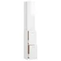Armario baño madera contrachapada blanco brillo 25x26,5x170 cm de vidaXL, Muebles de baño - Ref: Foro24-808437, Precio: 63,85...