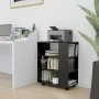 Sperrholzschrank mit Rädern schwarz 60x35x75 cm von vidaXL, Schließfächer und Lagerschränke - Ref: Foro24-808450, Preis: 51,4...