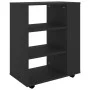 Sperrholzschrank mit Rädern schwarz 60x35x75 cm von vidaXL, Schließfächer und Lagerschränke - Ref: Foro24-808450, Preis: 51,4...