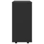 Sperrholzschrank mit Rädern schwarz 60x35x75 cm von vidaXL, Schließfächer und Lagerschränke - Ref: Foro24-808450, Preis: 51,4...