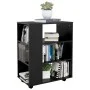 Sperrholzschrank mit Rädern schwarz 60x35x75 cm von vidaXL, Schließfächer und Lagerschränke - Ref: Foro24-808450, Preis: 51,4...