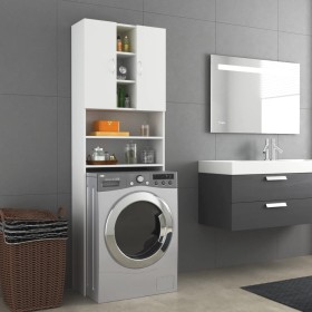 Armario de lavadora blanco 64x25,5x190 cm de vidaXL, Accesorios para lavadoras y secadoras - Ref: Foro24-808422, Precio: 92,1...