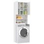 Armario de lavadora blanco 64x25,5x190 cm de vidaXL, Accesorios para lavadoras y secadoras - Ref: Foro24-808422, Precio: 92,1...
