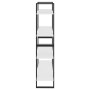 Estantería 4 niveles madera contrachapada blanco 100x30x140 cm en Librerías y estanterías | Comprar online en Foru.es