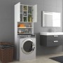 Armario de lavadora blanco 64x25,5x190 cm de vidaXL, Accesorios para lavadoras y secadoras - Ref: Foro24-808422, Precio: 92,1...