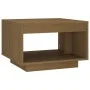 Mesa de centro de madera maciza pino marrón miel 50x50x33,5 cm de vidaXL, Mesas de centro - Ref: Foro24-808506, Precio: 47,25...