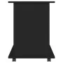 Armario con ruedas madera contrachapada negro 60x45x60 cm de vidaXL, Taquillas y armarios de almacenamiento - Ref: Foro24-808...